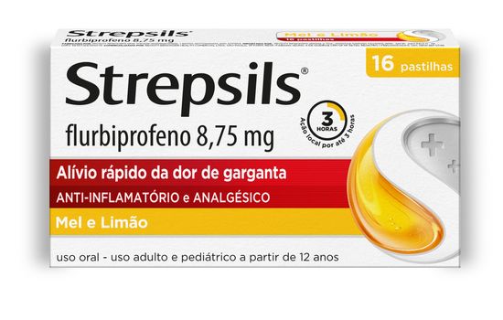 Strepsils Sabor Mel e Limão - 16 Unidades