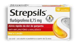 Strepsils Sabor Mel e Limão - 16 Unidades